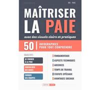 Maîtriser la Paie: avec des visuels clairs et pratiques pour comprendre le bulletin de salaire, les cotisations sociales, la DSN, les congés payés, la fiche de paie et le droit du travail