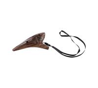Maîtrisez facilement l'art de jouer de l'ocarina en résine à 12 trous avec livret de musique et sac (marron)