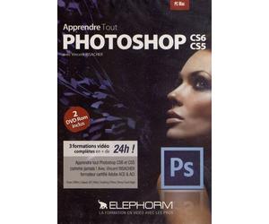 Maîtrisez tout Photoshop CS6 CS5 (Vincent Risacher) 3 formations vidéo complètes en + de 24h ! Apprendre tout Photoshop CS6 et CS5 comme jamais ! Dvd-rom PC Mac. !