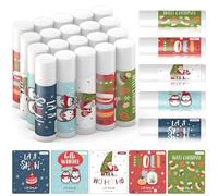 Maitys 10 Sets Surprise de Noël Baumes à Lèvres Hydratation 24 Heures Merry Christmas Calendrier de l'Avent Soin et Beauté Femme Coffret Cadeau pour Amis Familles Collègues Employés Clients