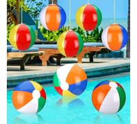 Maitys Lot de 12 décorations gonflables du quatrième juillet, jour de l'indépendance, 4 juillet, décoration patriotique, décoration de jardin, cour, pelouse, fête commémorative (Boule)