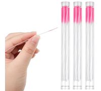 Maitys Lot de 180 nettoyeurs de trous pour boucles d'oreilles, fil de nettoyage de perçage, parfum rose, soin des oreilles, fil dentaire jetable (rose)