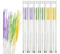 Maitys Lot de 360 fils de nettoyage jetables pour trou d'oreille - Outil de nettoyage pour trou d'oreille - Pour homme et femme (vert, violet, jaune)