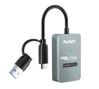 MAIWO Adaptateur M.2 NVMe vers USB, station d'accueil USB C+A PCIe NVMe, USB3.2 GEN2x1 10 Gbit/s avec garniture UASP, capacité de 8 To, lecteur de boîtier SSD NVMe à plat sans outil