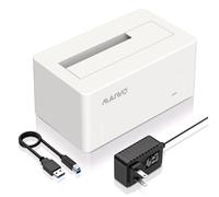 MAIWO Adaptateur SAS vers USB 3.0, boîtier SAS SATA HDD SSD de 2,5 à 3,5", capacité de 24 To, lecteur de disque dur externe avec adaptateur d'alimentation 12 V 2 A, sans outil (blanc)