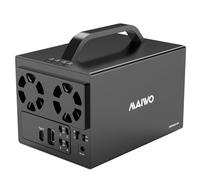 MAIWO Boîtier de disque dur 4 baies pour disque dur SATA 3,5" avec deux ventilateurs, boîtier de disque dur 4 baies avec port HD-MI 4K, extension de 88 To, interrupteur d'alimentation indépendant pour