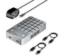 MAIWO Boîtier RAID à double baie pour SSD M.2 NVMe SATA avec RAID 0 RAID 1, USB C 3.2 GEN2x2 20 Gbit/s, duplicateur de cloneur SSD M.2 avec ventilateur de refroidissement, câbles de données doubles