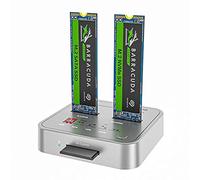 MAIWO K3016CL Station d'accueil Clone M.2 SSD 2 Baies,SD Express Base de Lecteur de Carte , USB 3.1 GEN 2 10Gbps à M.2 SATA/NVME,avec Fonction Clonage Hors Ligne et Duplicateur.