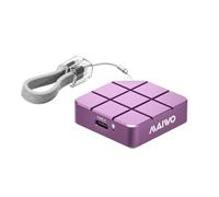 MAIWO M1 Disque SSD portable, 256 Go, 512 Go, 1 To, 2 To, jusqu'à 1 050 Mo/s, USB 3.2 Gen 2 Type-C, pour iPhone 15 Pro Max ProRes, aluminium, argent/violet rose (512 Go - Violet rosâtre)