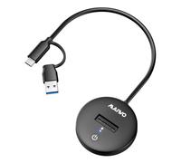 MAIWO Station d'accueil M.2 NVMe SSD, lecteur de station d'accueil USB-C vers USB-A PCIe SSD, USB 3.2 GEN2x1 vitesse 10 Gbit/s avec garniture UASP, capacité de 4 To, sans outil, Plug and Play