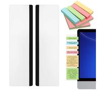 MAIXINNEW 2 Pièces Panneau Memo Ordinateur Adhésif | Panneau Mémo pour Moniteurs, Moniteur Mémo Support avec Note Collante para la Oficina en Casa (Gauche Droite)