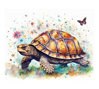 MaiYiYi Papillon Tortue Diamant Peinture Ensemble 5D Plein Rond Diamant Peinture Tortue De Mer Diamant Peinture pour Enfants Papillon Di