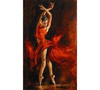 MAIYOUWENG Puzzle Adulte 1000 Pièces - Bois Puzzle Danse Flamenco Classique - 75x50cm