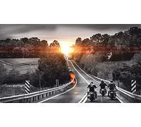 MAIYOUWENG Puzzle de 1000 Pièces pour Adultes en Bois Puzzle - Sunset Moto -Unique Home Decor Gift