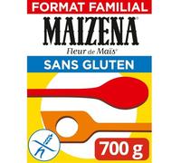 MAIZENA - Farine de Maïs Sans Gluten, Légèreté et Texture Fine pour Cuisine et Pâtisserie (700g) - Le Lot De 4