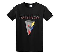 MAIZHECLUB Men's Casual Shirt Foreigner The Very Best of Foreigner Hand Wash Recommended Black XXL
