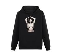 MAIZHECLUB Men's Cotton Hooded Miss Janet Jackson Control R&B Escapade Black XL
