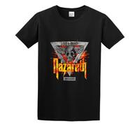 MAIZHECLUB Men's Summer T-Shirt Nazareth Loud Proud Anthology Short Sleeves Black L