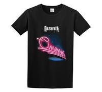 MAIZHECLUB Men's T-Shirt Feel Soft Nazareth Cinema Comfortable Fabrics to accompany You All Summer Black L