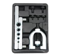 Maizoon Ensemble d'outils d'évasement à double bride conique 5 trous avec 5 adaptateurs évasés pour ligne de frein et tubes en laiton 3/16", 1/4", 5/16", 3/8", 1/2", emballage en carton durable,