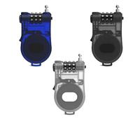 Maizoon Lot de 3 cadenas à combinaison à 3 chiffres avec câble rétractable, longueur réglable jusqu'à 1 m, bouton de réinitialisation de mot de passe, facile à utiliser, convient pour sac de voyage,