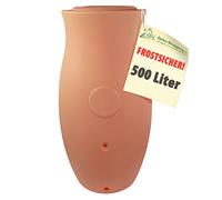 Maja AMPHORE Tonneau de pluie Tonneau de pluie Tonneau d'eau de jardin avec bac à plantes et tuyau de niveau (500 l terre cuite)