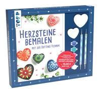 Maja Condamin Kreativ-Set Herz-Steine bemalen mit der Dotting-Technik: A (Poche)