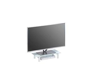 MAJA surmeuble TV, métal, Blanc, 60 x 12,5 x 28 cm