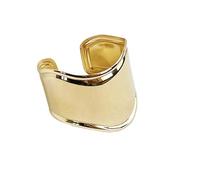 MAJALE - Bracelet Dorado Homme - Bone Cuff Ouvert - Plaqué Or - Style Bohème Tendance - Rigide et Ajustable