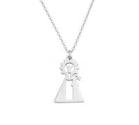 MAJALE _ Chaîne avec médaille Vierge Carmen, Almudena, Désolé, Marie Auxiliatrice, Pilier, Miraculeuse, Assomption, Lourdes, Guadeloupe ou Rosée - Collier religieux - Bijou de Protection et de Foi