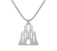 MAJALE _ Collier pendentif temple Sainte Famille, pendentif basilique cathédrale de Barcelone, souvenir de la ville