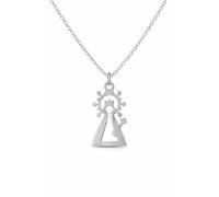 MAJALE Collier Vierge du Carmen, de l'Almudena, des sans-abri, du pilier ou de la rosée - Acier Inoxydable Hypoallergénique - Chaîne Réglable - Bijou Religieux Protection et Foi, taille unique, Acier