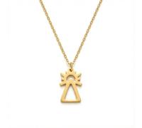 MAJALE Collier Vierge du Carmen, Vierge du Pilar ou Rocío Femme - Acier inoxydable hypoallergénique - Chaîne réglable - Bijou religieux protection et foi - Fabriqué en Espagne, taille unique, Acier