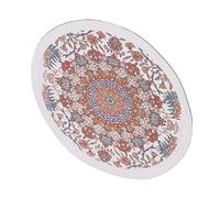 Majatou 1: 12 Tapis Rond en Maison DE POUPÉE Accessoires LA Maison DE POUPÉE Tapis Miniature Vintage IMPRIMÉ Floral Tapis DE Style TISSÉ Vintage LA Maison DE POUPE Chambre Fleur