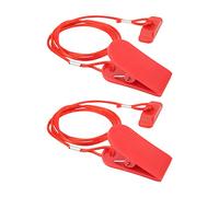 Majatou 2 Pièces e sécurité Tapis Roulant Tapis Roulant e sécurité Universelle Machine en Cours D'exécution Aimant Rectangle Rouge