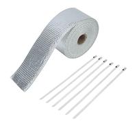 Majatou Bande Thermique Echappement, 5m Pare Chaleur Echappement, Silver Car Exhaust Heat Cloth