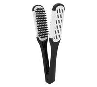 Majatou BROSSE double face peigne pince antistatisée lisseur outhe peigne attelle de cheveux peigne coiffure Contreplacé lissage style brosse cils de Sanglier brosse double face.