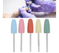 Majatou Forets à Ongles 5 Pièces/ensemble Forets à Ongles en Caoutchouc Manucure Pédicure Polissage des Accessoire de Fraise Enlever les en Acrylique Vernis Gel Poly (171)