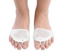 Majatou Lisseur D'oignon en Silicone, 1 Paire, Correcteur D'hallux Valgus, des Orteils, Soins des Pieds, Soulagement de la Douleur (Blanc)
