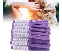 Majatou Self Grip Ceramic Ionic Thermal Hair Roulers, Salon Quality Hair Roulers, 20 Morceaux de Cheveux Courling Iron, Hair Fluffy Fer Curling Fer Fomen Femles Filles Hair Dressing (Violet)