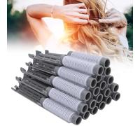 Majatou Self Grip Ceramic Ionic Thermal Hair Roulers, Salon Quality Hair Roulers, 20 Morceaux de Cheveux Courling Iron, Hair Fluffy Fer Curling Fer Fomen Femles Filles Hair Dressing (Gris)