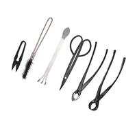 Majatou Succulentes Outils, 6 PCS Kit de Bonsai Mini Outils de Jardin Ensemble en Aciment Inoxydable Bonsai Tool Set Succulent Gardending Hand Tool Kit Verser Home Garden Yard Plant Plant Care