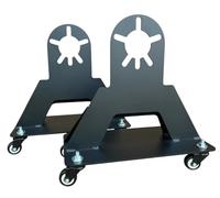 Majdtech 2 x Chandelles de Moyeu de Roue de Voiture, équipement d'atelier, Chariot de Voiture, Cric Rampe, 3500 kg, SUV, 4x4, Van