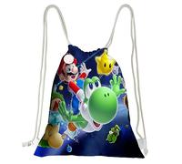 MAJEQZGY Mario Sac de gym avec cordon de serrage - Grand sac à dos de sport avec cordon de serrage - Pour homme et femme - Voyage - Plage - Sac d'école pour enfants, garçons, filles, Aéronautique, 40