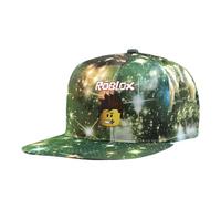 MAJEQZGY Roblox Casquette de Baseball Impression de Dessin Animé pour Garçons et Filles Casquette Enfant Réglable Bord Plat Chapeau de Soleil pour Enfants Casquette de Baseball, vert, M