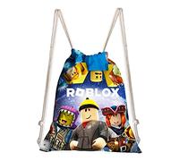 MAJEQZGY Roblox Grand sac à dos de sport avec cordon de serrage pour homme et femme, voyage, plage, école pour enfants, garçons, filles, Monde spatial, 40 x 33 cm / 15,8 x 13 Zoll