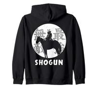 Majesté au Clair de Lune : Samouraï Noir Japonais Invincible Sweat à Capuche