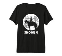 Majesté au Clair de Lune : Samouraï Noir Japonais Invincible T-Shirt Haut de Gamme