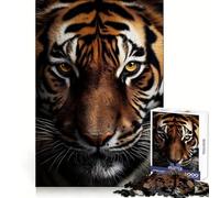 Majesté du Tigre du Bengale Puzzle de 1000 pièces pour Adultes Stimule la mémoire Passe-Temps paisible Découpe de qualité Surprise d'anniversaire (50x75cm)