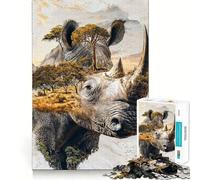 Majesté Royale de la Nature Puzzle 1000 pièces pour Adultes Stimulation de la mémoire et réduction de l'anxiété Cadeau Artistique à Assembler (38x26cm)